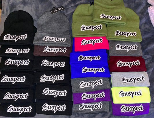 Suspect Embroidered Beanies